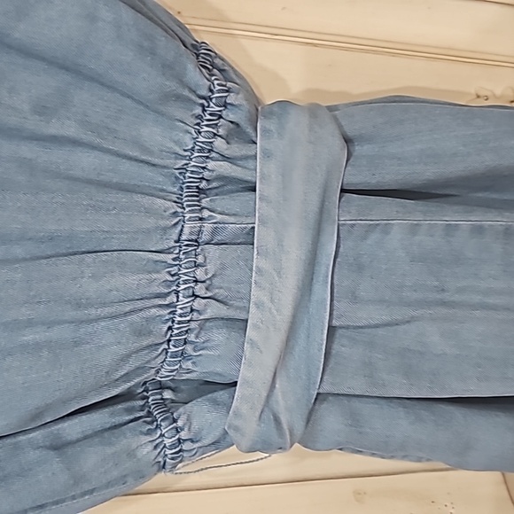 Lovers + Friends V Neck Long Sleeve Jean Jumper Sz Small - Picture 7 of 12